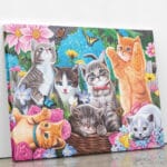 Kolorowe koty - mozaika