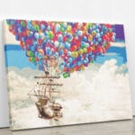 Statek z balonami - diamentowa mozaika