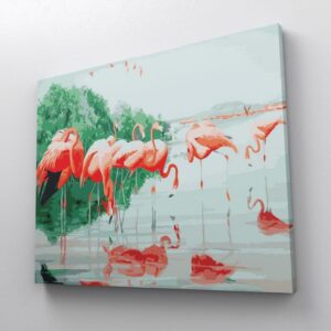 Zlot flamingów - obraz po numerach